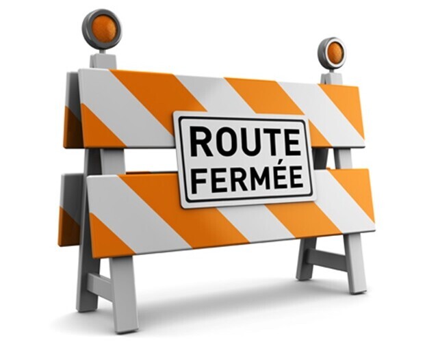 Éviter les déplacements - plusieurs routes fermées