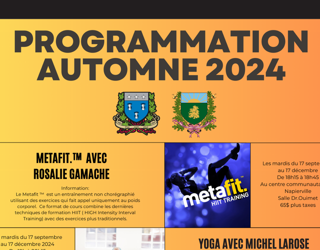 Programmation Automne 2024